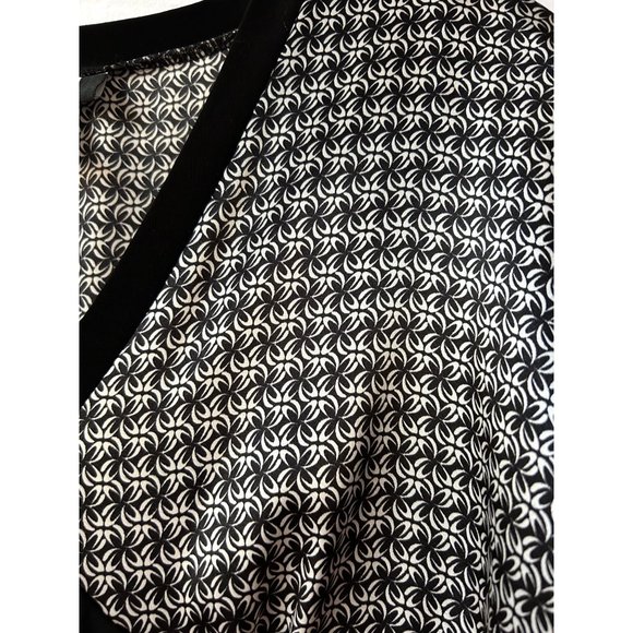 Studio 1940 Black and White Top Blouse Size XL - Picture 3 of 8